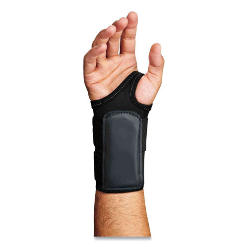 Ergodyne Proflex 4010 Double Strap Wrist Support Large Fits Right Hand Black