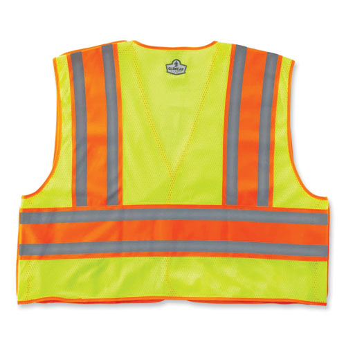 Ergodyne Glowear 8245psv Class 2 Public Safety Vest Polyester 2x-large/3x-large Lime