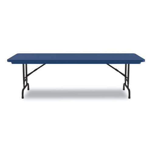 Correll Adjustable Folding Tables Rectangular 60"x30"x22" To 32" Blue Top Black Legs 4/pallet