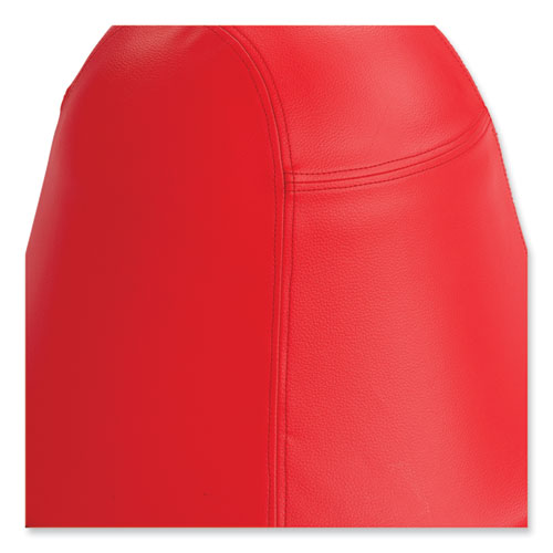 Safco Runtz Swivel Ball Chair Backless Supports Up To 250 Lb Red Vinyl