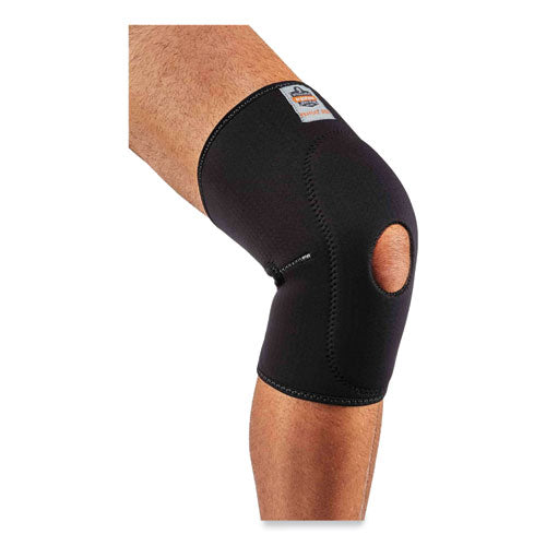 Ergodyne Proflex 615 Open Patella Anterior Pad Knee Sleeve 2x-large Black