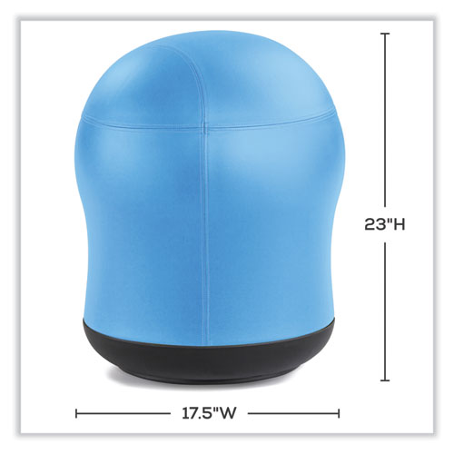 Safco Zenergy Swivel Ball Chair Backless Supports Up To 250 Lb Baby Blue Vinyl