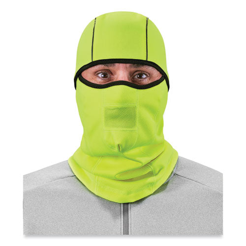 Ergodyne N-ferno 6823 Hinged Balaclava Face Mask Fleece One Size Fits Most Lime