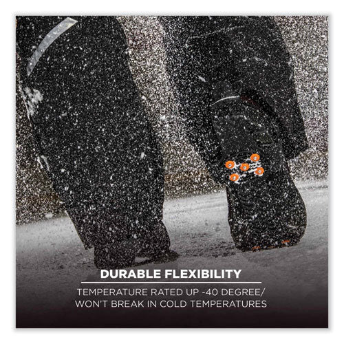 Ergodyne Trex 6310 Adjustable Slip-on Ice Cleats Medium Black Pair