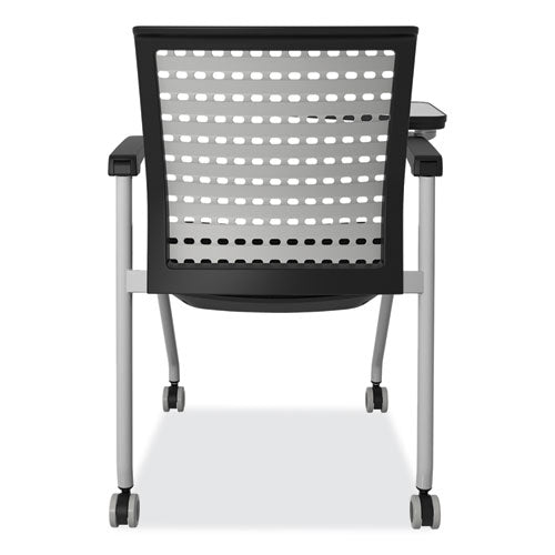 Safco Thesis Training Chair W/static Back And Tablet Supports 250lb 18" High Black Seatgray Back/baseships In 1-3 Business Days