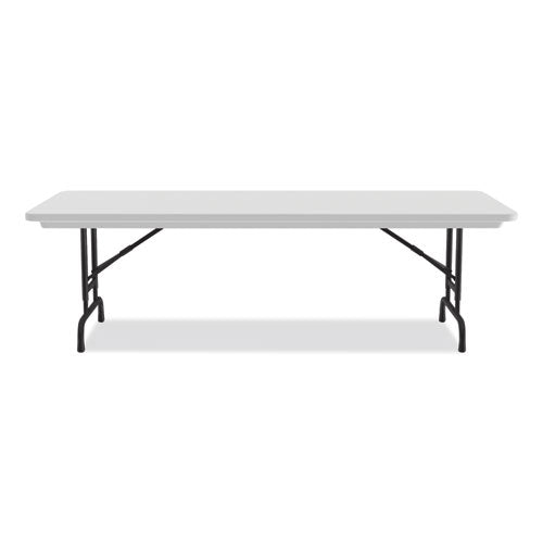 Correll Adjustable Folding Tables Rectangular 72"x30"x22" To 32" Gray Top Black Legs 4/pallet