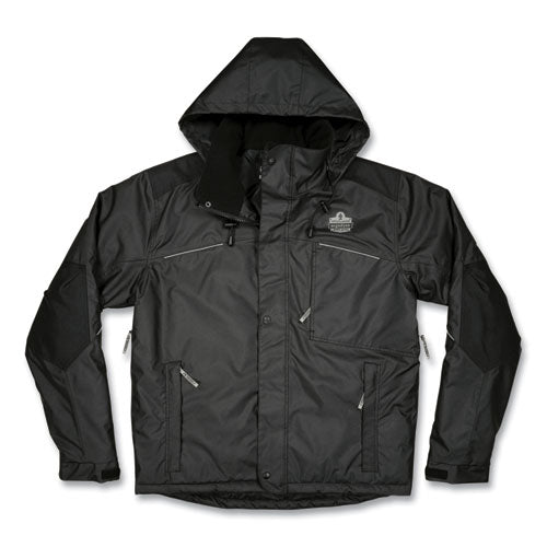 Ergodyne N-ferno 6467 Winter Work Jacket With 300d Polyester Shell 3x-large Black