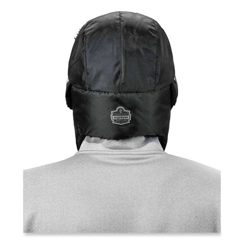 Ergodyne N-ferno 6802z Zippered Trapper Hat Small/medium Black