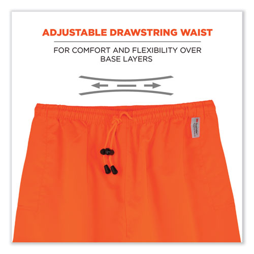 Ergodyne Glowear 8915 Class E Hi-vis Rain Pants 4x-large Orange