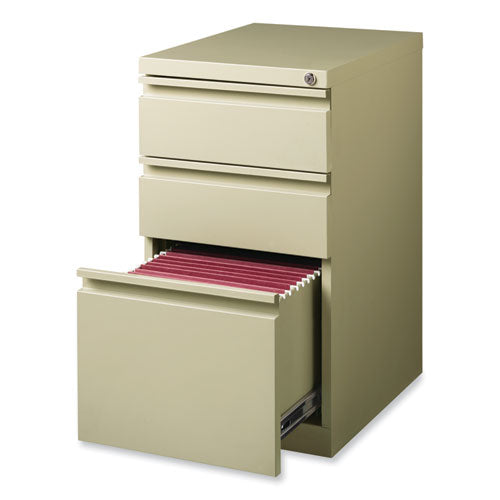 Hirsh Industries Full-width Pull 20 Deep Mobile Pedestal File Box/box/file Letter Putty 15x19.88x27.75