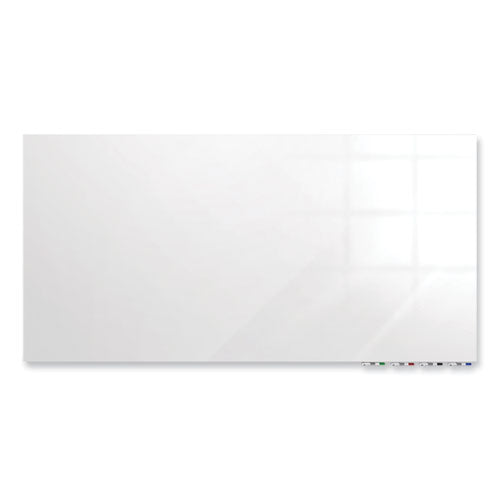 Ghent Aria Low Profile Magnetic Glass Whiteboard 48x36 White Surface