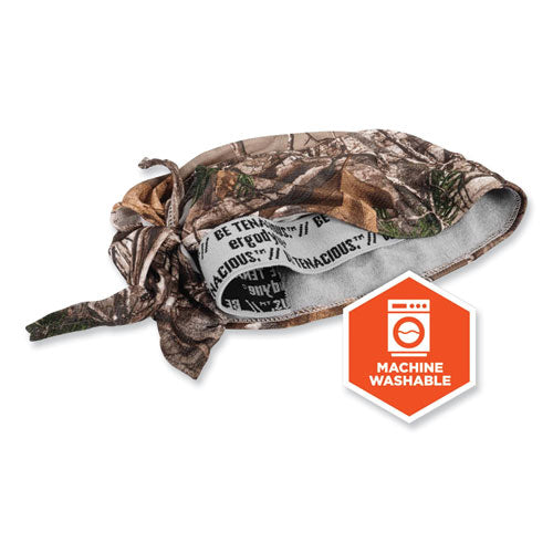 Ergodyne Chill-its 6615 High-performance Bandana Doo Rag W/terry Cloth Sweatband One Size Realtree Xtra