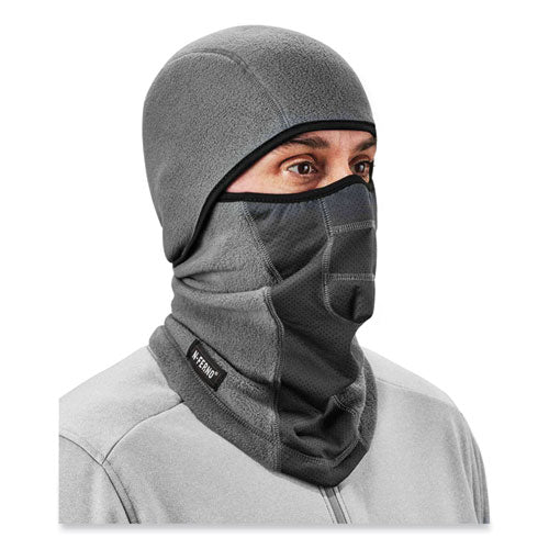 Ergodyne N-ferno 6823 Hinged Balaclava Face Mask Fleece One Size Fits Most Gray