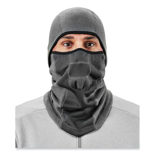 Ergodyne N-ferno 6823 Hinged Balaclava Face Mask Fleece One Size Fits Most Gray