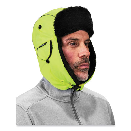 Ergodyne N-ferno 6802 Classic Trapper Hat Large/x-large Lime