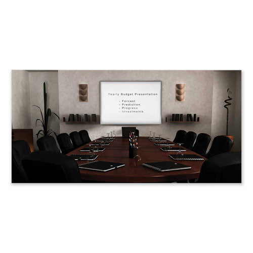 Ghent Proma Magnetic Porcelain Projection Whiteboard W/satin Aluminum Frame 72.5x48.5 White Surfaceships In 7-10 Business Days