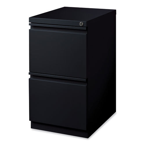 Hirsh Industries Full-width Pull 20 Deep Mobile Pedestal File 2-drawer: File/file Letter Black 15x19.88x27.75