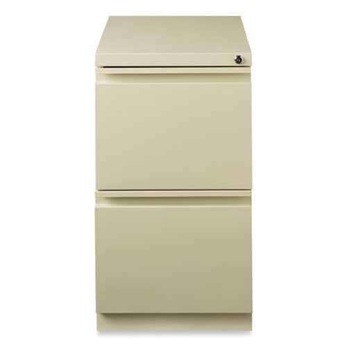 Hirsh Industries Full-width Pull 20 Deep Mobile Pedestal File 2-drawer: File/file Letter Putty 15x19.88x27.75
