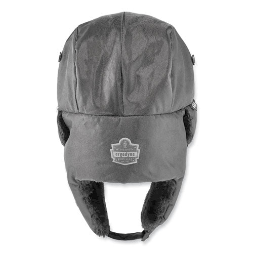 Ergodyne N-ferno 6802zi Zipper Trapper Hat + Universal Bump Cap L/xl Black