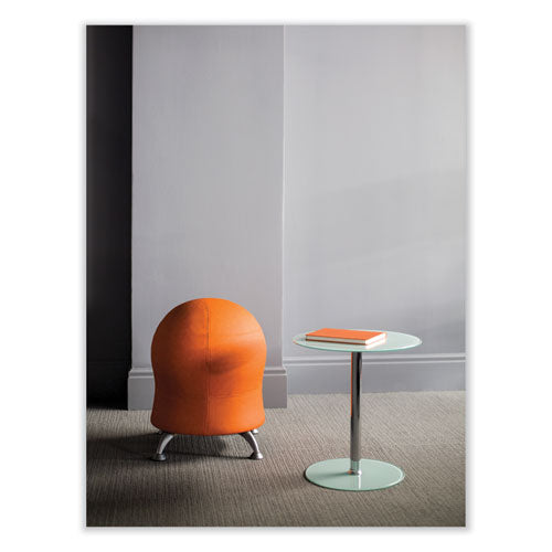 Safco Zenergy Ball Chair Backless Supports Up To 250 Lb Orange Fabric