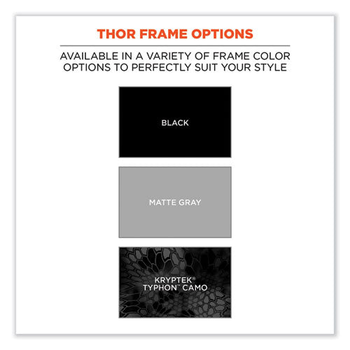 Ergodyne Skullerz Thor Safety Glasses Black Nylon Impact Frame Polarized Copper Polycarbonate Lens