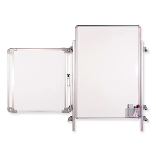 Ghent Nexus Double-sided Portable Whiteboard Tablet 27.88x27.88 White Surface Satin Aluminum Frame