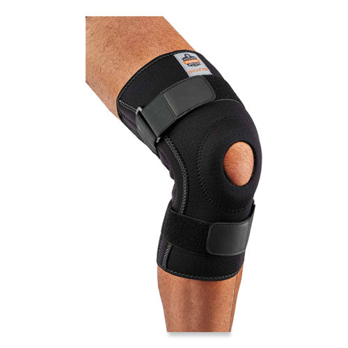 Ergodyne Proflex 620 Open Patella Spiral Stays Knee Sleeve Medium Black