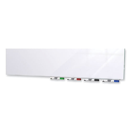 Ghent Aria Low Profile Magnetic Glass Whiteboard 60x36 White Surface