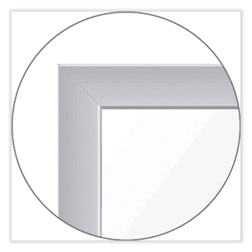 Ghent Floor Partition With Aluminum Frame 48.06x2.04x71.86 White