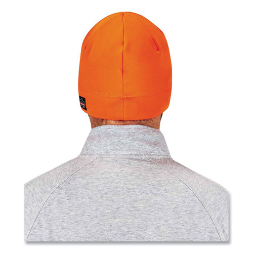 Ergodyne N-ferno 6804 Skull Cap Winter Hat With Led Lights One Size Fits Most Orange