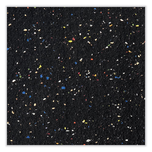 Ghent Satin Aluminum-frame Recycled Rubber Bulletin Boards 144.5x48.5 Confetti Surface