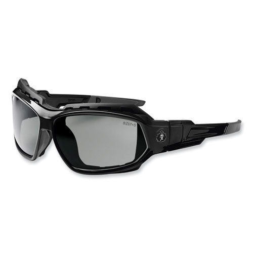 Ergodyne Skullerz Loki Safety Glasses/goggles Black Nylon Impact Framepolarized Smoke Polycarbonate Lens