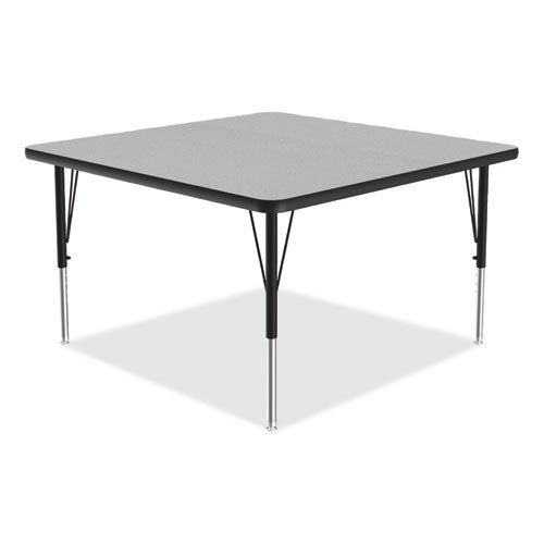 Correll Adjustable Activity Tables Square 48"x48"x19" To 29" Gray Top Black Legs 4/pallet