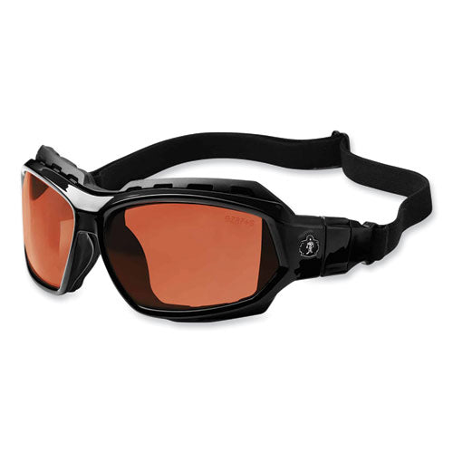 Ergodyne Skullerz Loki Safety Glasses/goggles Black Nylon Impact Frame Polarized Copper Polycarb Lens