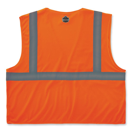 Ergodyne Glowear 8210hl-s Single Size Class 2 Economy Mesh Vest Polyester X-small Orange