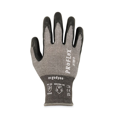 Ergodyne Proflex 7072 Ansi A7 Nitrile-coated Cr Gloves Gray 2x-large 12 Pairs/pack
