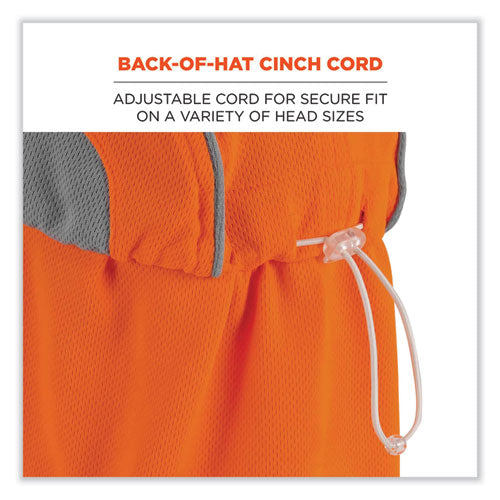 Ergodyne Chill-its 6650 High-performance Hat Plus Neck Shade Polyester One Size Fits Most Orange