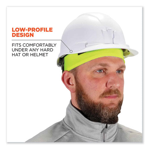 Ergodyne Chill-its 6630 High-performance Terry Cloth Skull Cap Polyester One Size Fits Most Lime