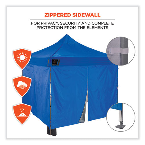 Ergodyne Shax 6053 Enclosed Pop-up Tent Kit Single Skin 10 Ftx10 Ft Polyester/steel Blue