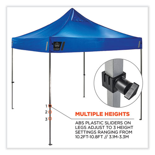 Ergodyne Shax 6053 Enclosed Pop-up Tent Kit Single Skin 10 Ftx10 Ft Polyester/steel Blue