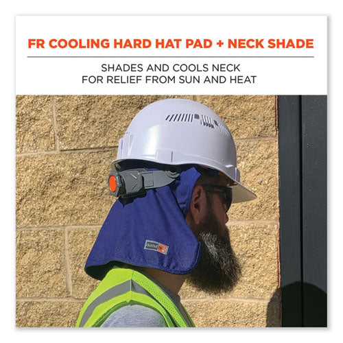 Personal Protective Equipment - Head Protection - Sweatbands, Neck Shades  and Cooling Pads - Cooling Neck Shade, One-Size Fits All, Blue, PVA