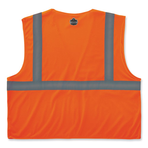 Ergodyne Glowear 8210hl-s Single Size Class 2 Economy Mesh Vest Polyester Large Orange