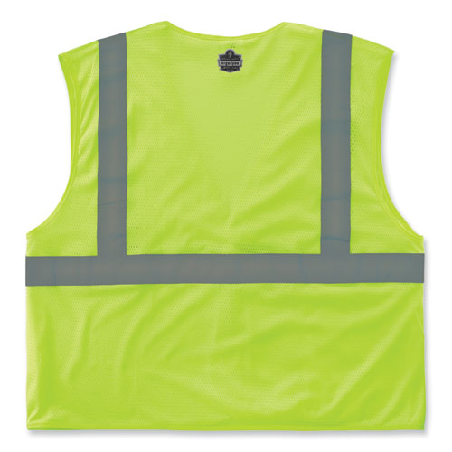 Ergodyne Glowear 8210hl-s Single Size Class 2 Economy Mesh Vest Polyester 3x-large Lime