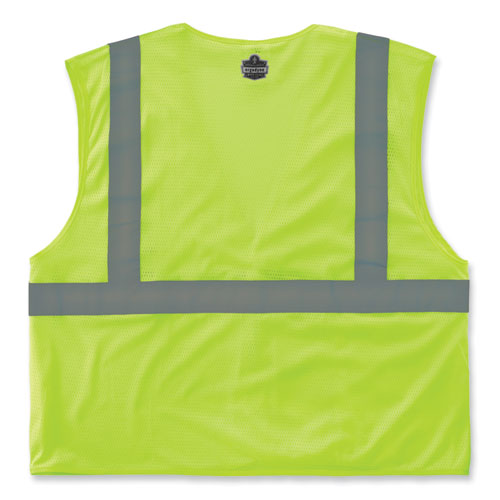 Ergodyne Glowear 8210hl-s Single Size Class 2 Economy Mesh Vest Polyester X-small Lime