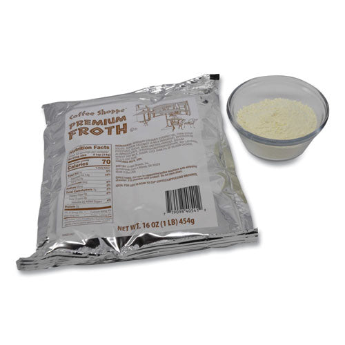 Coffee Shoppe™ Premium Froth Topping 1 Lb Bag 12/Case