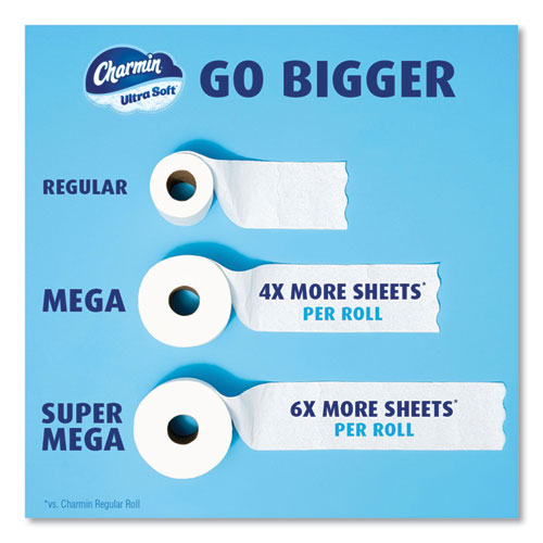 Charmin Ultra Soft Bathroom Tissue Septic Safe 2-ply White 224 Sheets/roll 4 Rolls/pack