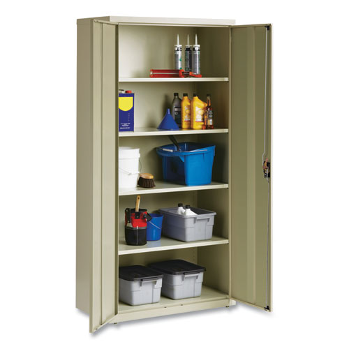 OIF Fully Assembled Storage Cabinets 5 Shelves 36"x18"x72" Putty