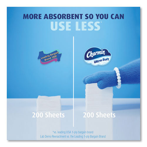 Charmin Ultra Soft Bathroom Tissue Mega Roll Septic Safe 2-ply White 224 Sheets/roll 18 Rolls/Case