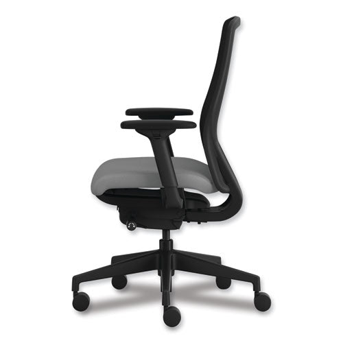 HON Nucleus Series Recharge Task Chair 16.63 To 21.13 Seat Height Frost Seat Black Back Black Base