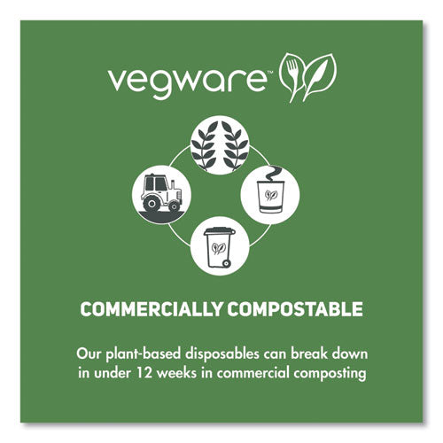 Vegware™ Nourish Molded Fiber Takeout Containers 6.1x9x2.9 Natural Sugarcane 200/Case